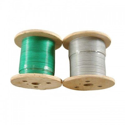 PVC or Nylon coated stainless steel wire rope