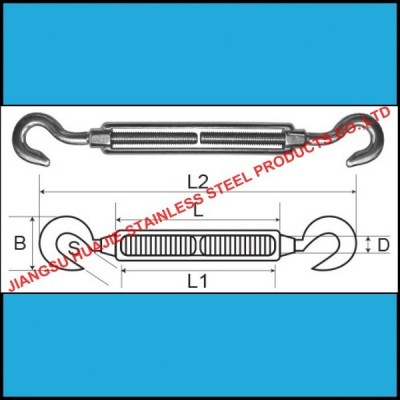 SUS304 Stainless Steel Turnbuckle 22mm