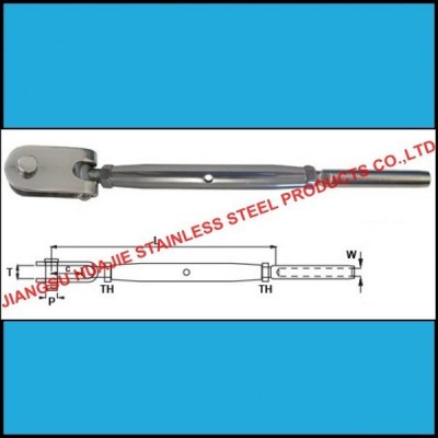 316/A4 grade 3mm Stainless Steel Turnbuckle Toggle and Swage Stud